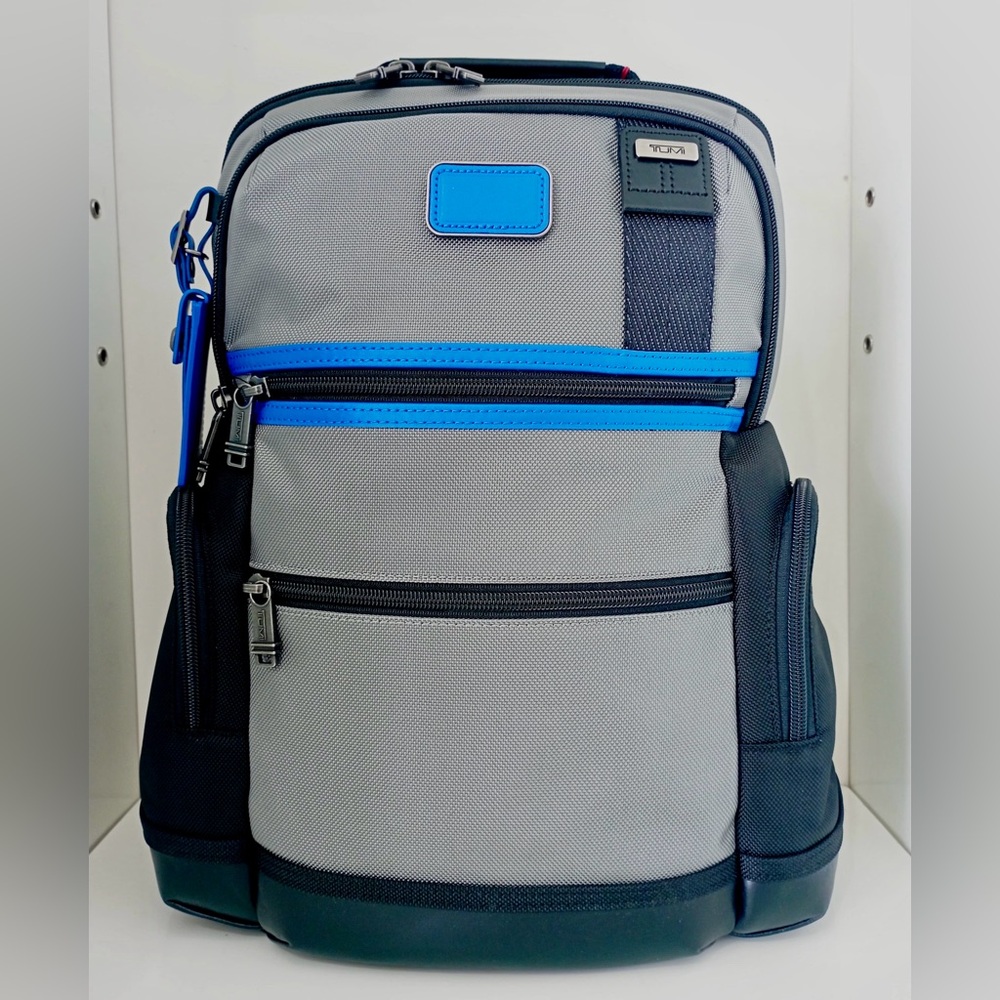 NWT TUMI Parrish Backpack Dark Gray Blue